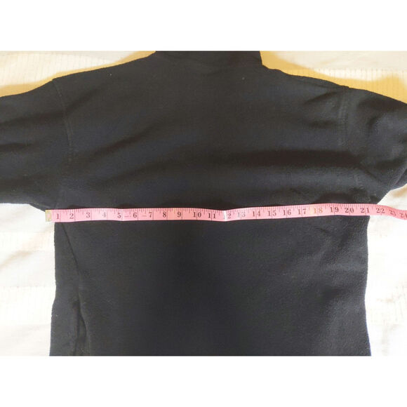 Vintage NEW ENGLAND PATRIOTS Black Fleece Pullover XL 1/4 Zip 90s NFL Retro - Picture 9 of 11